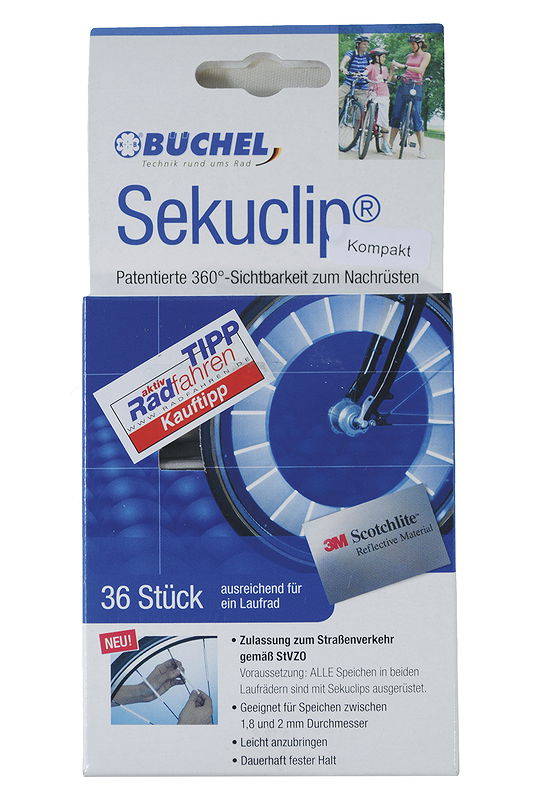 3M Speichensticks Scotchlite Sekuclip 60 mm Länge 36 Stück in SB-Verpackung