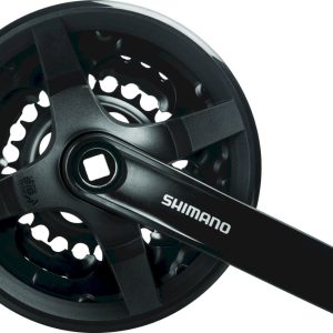 Shimano Kettenradgarnitur Tourney FCTY301 4-kant 42x34x24 Zähne schwarz 150 mm EFCTY301K244CLB