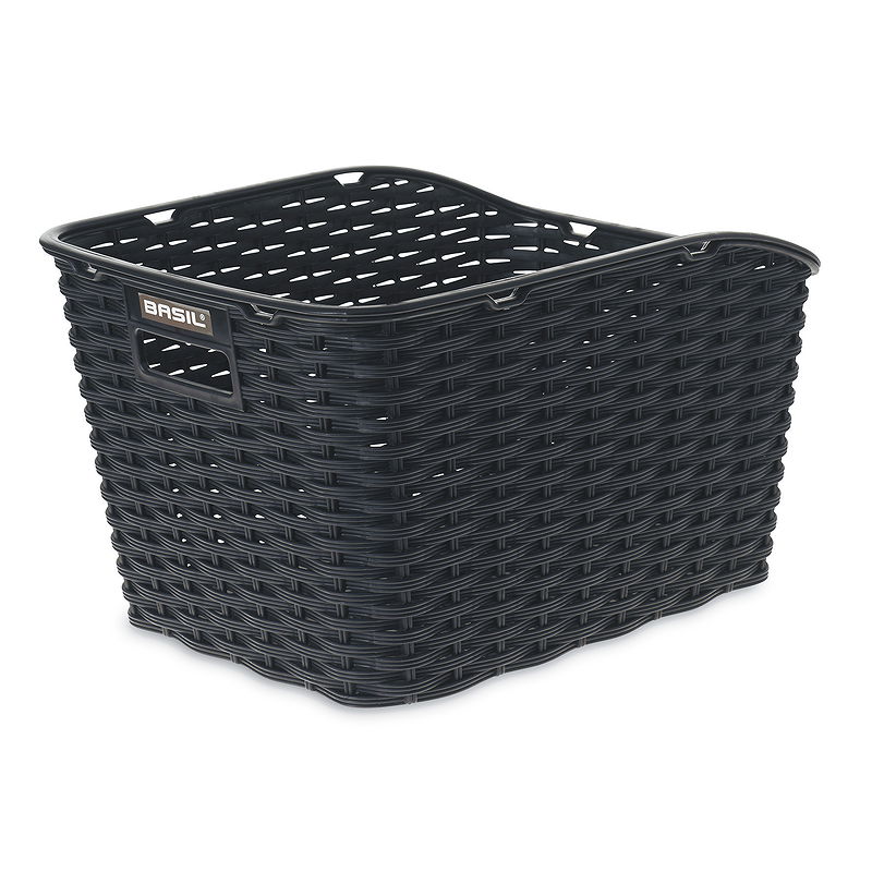 Basil HR-Festmontagekorb Weave WP schwarz