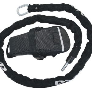 AXA Anschließkette RLC mit Tasche 5,5 mm schwarz 100 cm