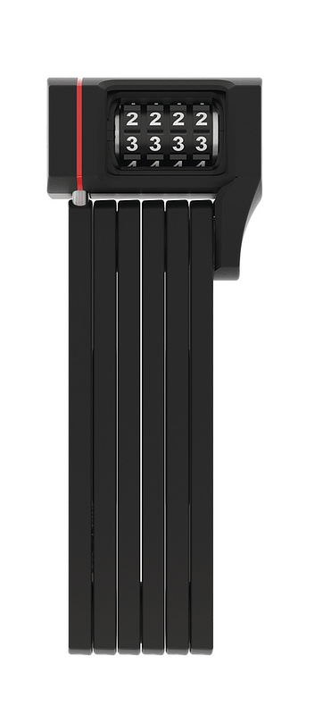 ABUS Zahlen-Faltschloss Bordo Combo uGrip 5700C/80 BK SH schwarz 80 cm