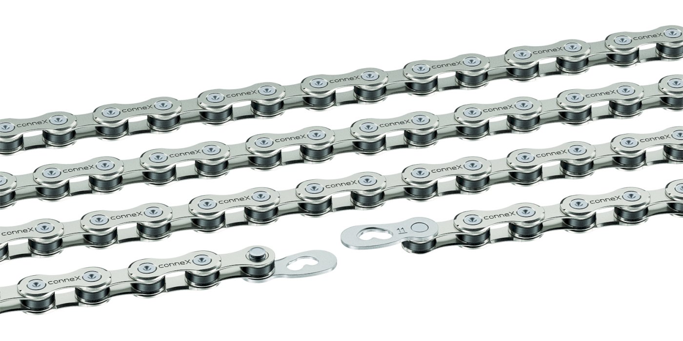 Connex Fahrrad Kette 11s8 11-fach silber 118 Glieder, 1/2" x 11/128"