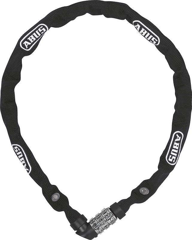 ABUS Zahlen-Kettenschloss 1200/110 web black 4 mm schwarz 110 cm