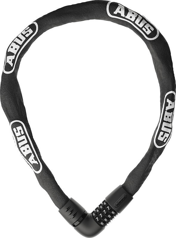 ABUS Zahlen-Kettenschloss Tresor 6807C/110 black 7 mm schwarz 110 cm