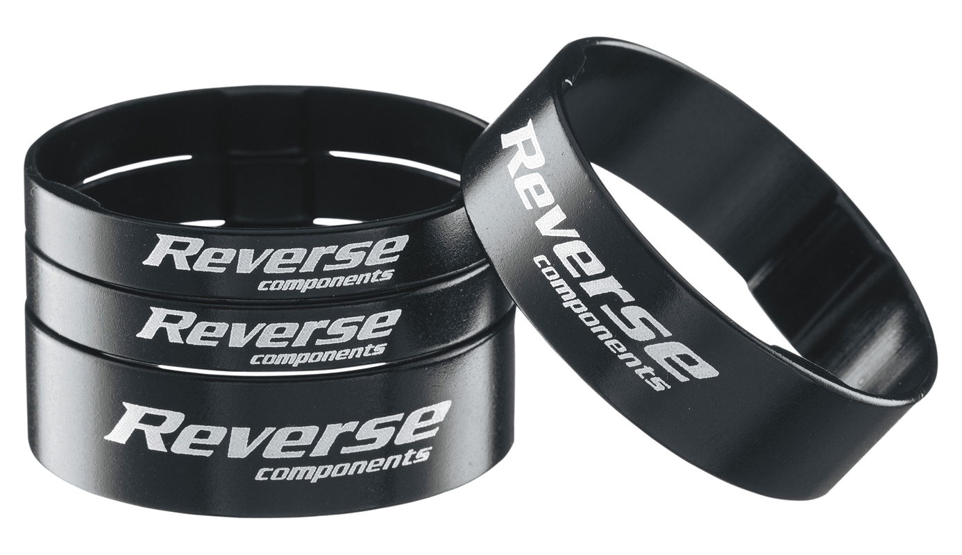 Reverse Spacer Set Ultralight schwarz 1 1/8" 5 + 10 mm SB-Verpackung