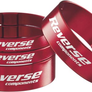 Reverse Spacer Set Ultralight rot 1 1/8" 5 + 10 mm SB-Verpackung