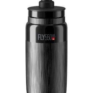 Elite Trinkflasche FLY Tex schwarz, graue Graphik 0,55 L