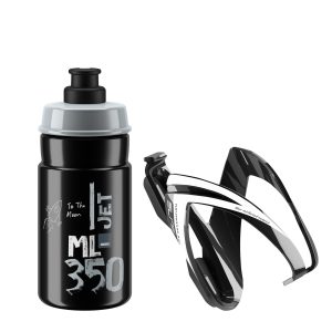 Elite Trinkflaschen Set KIT Ceo  schwarz-grau 0,35 l