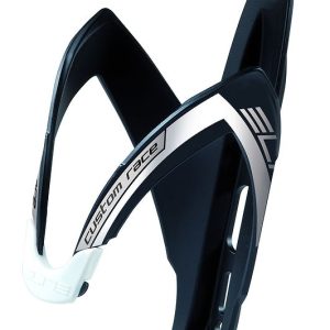 Elite Flaschenhalter Custom Race schwarz matt, Graphik silber