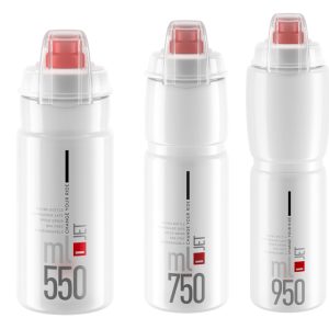 Elite Trinkflasche JET Plus klar, rote Graphik 0,55 L