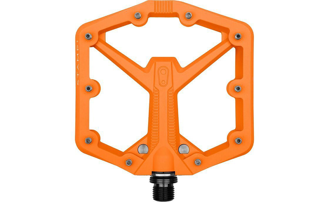 crankbrothers Plattformpedal Stamp 1 Gen 2 Large Größe L 43-49 orange SB-Verpackung
