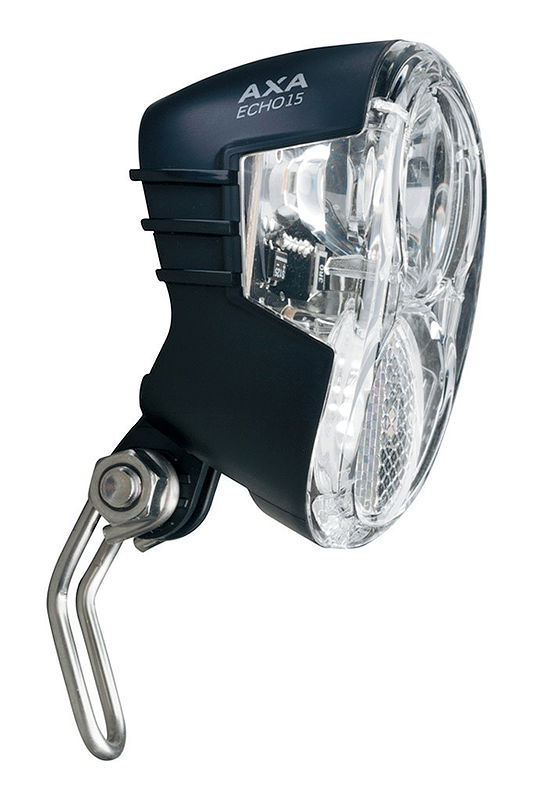 AXA Dynamo-LED-Scheinwerfer Echo 15 Switch schwarz 15 Lux SB-Karte