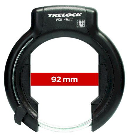 TRELOCK Rahmenschloss RS 481 P-O-C XXL NAZ 92 mm schwarz SB-Verpackung