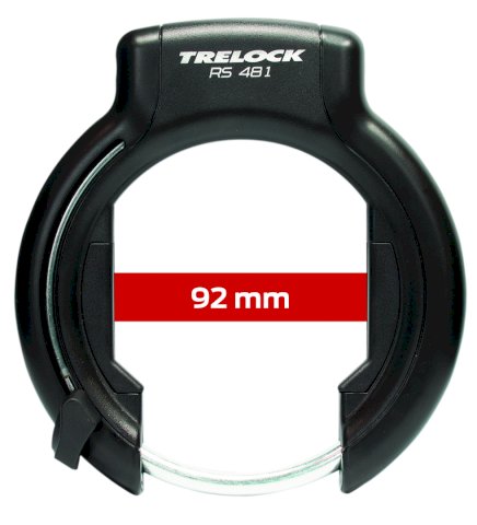 TRELOCK Rahmenschloss RS 481 P-O-C XXL AZ 92 mm schwarz SB-Verpackung