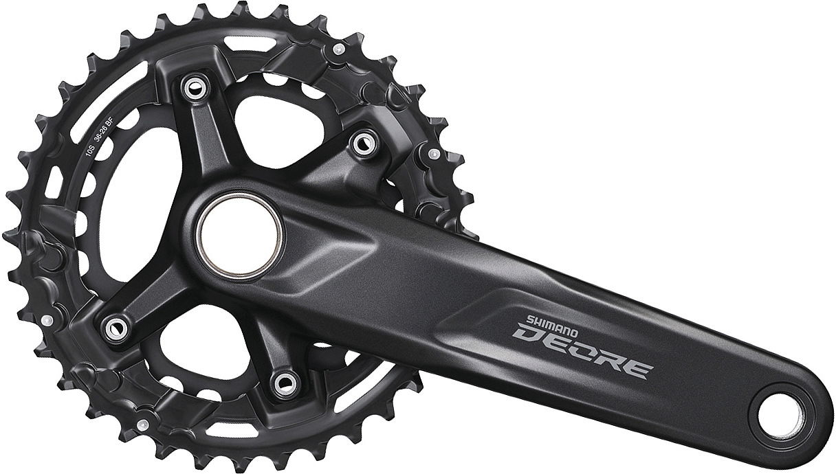 Shimano Kettenradgarnitur Deore FCM4100 2-PIECE 36x26 Zähne schwarz 175 mm EFCM41002EX66