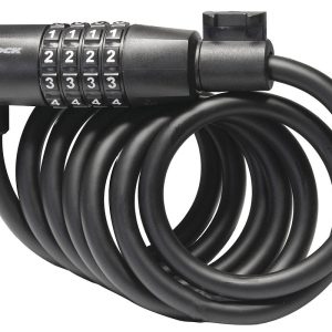TRELOCK Zahlen-Spiralkabelschloss SK 108 Code 8 mm schwarz 180 cm