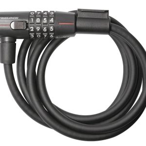 TRELOCK Zahlen-Spiralkabelschloss SK 415 Code 15 mm schwarz 180 cm
