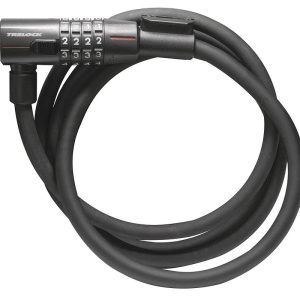 TRELOCK Zahlen-Kabelschloss KS 312 Code 12 mm schwarz 110 cm