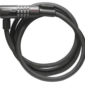 TRELOCK Zahlen-Kabelschloss KS 415 Code 15 mm schwarz 110 cm