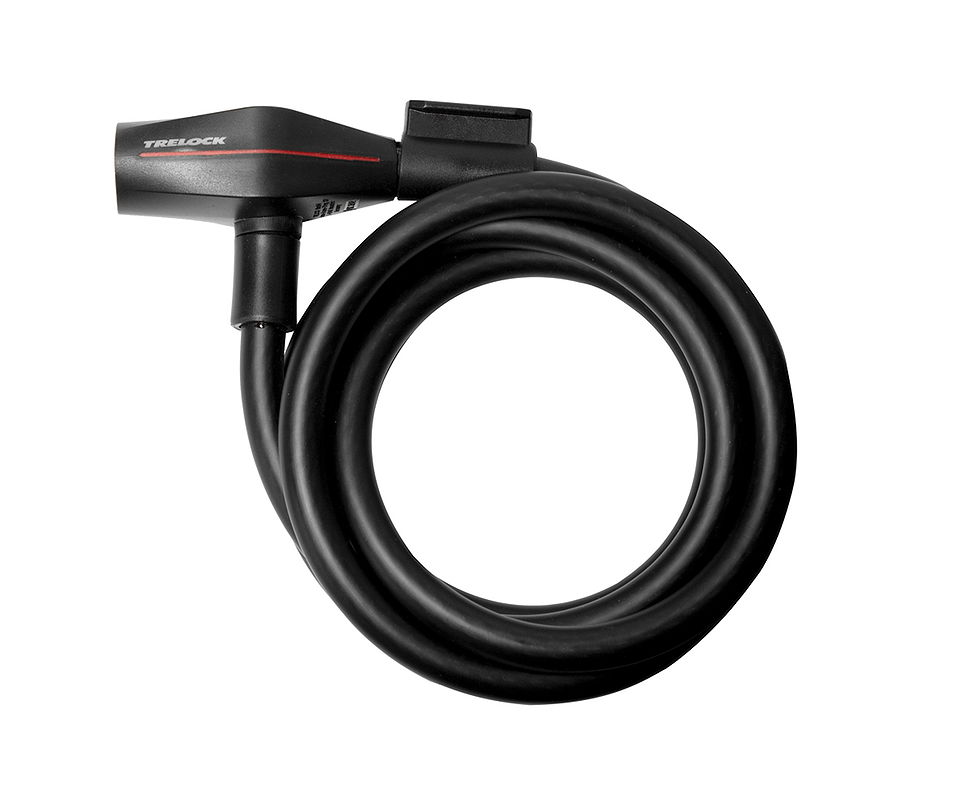 TRELOCK Spiralkabelschloss SK 210 10 mm schwarz 180 cm