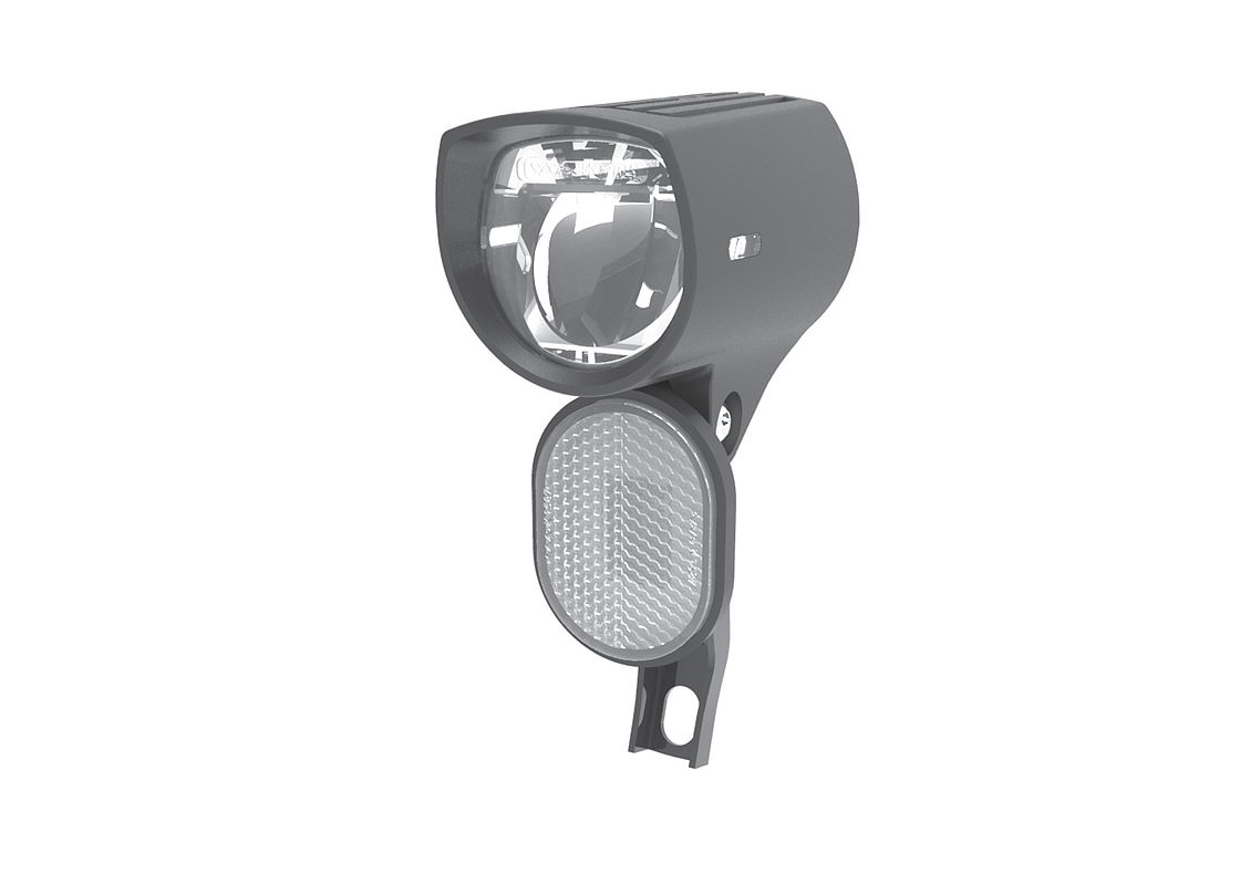 SMART E-Bike LED Scheinwerfer D&E E-Bike schwarz 30 Lux