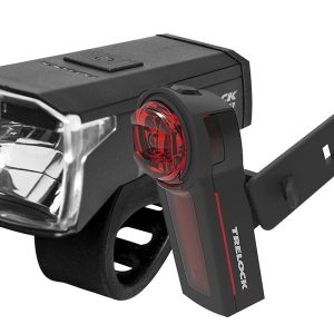 TRELOCK LED Akkuleuchten Set 40 Lux LS 440+LS 740 schwarz