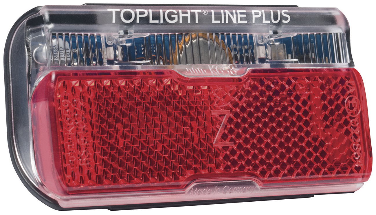 B&M LED E-Bike Rücklicht Toplight Line 80mm Bolzenabstand 323/8ALE0211 Montage-Verpackung