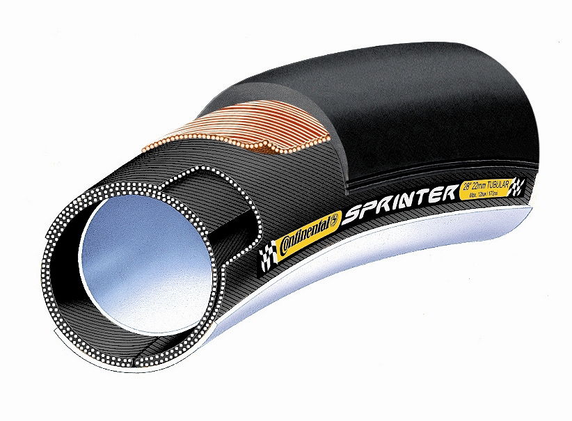 Continental Schlauchreifen Sprinter schwarz/schwarz 28x22 mm 0196135