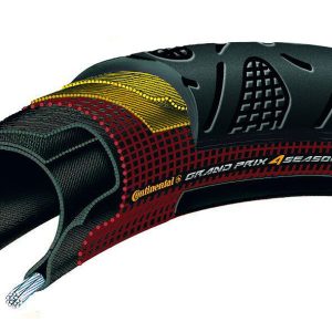 Continental Fahrradreifen Grand Prix 4-Season schwarz Duraskin 25-622 700x25C 0100175