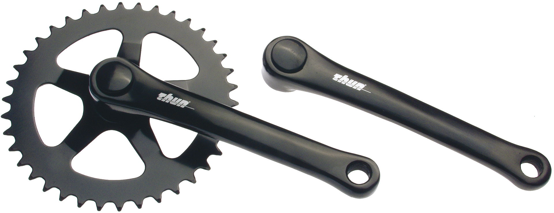 THUN Kettenradgarnitur Avax S 4-kant 44 Zähne schwarz 170 mm Montageverpackung