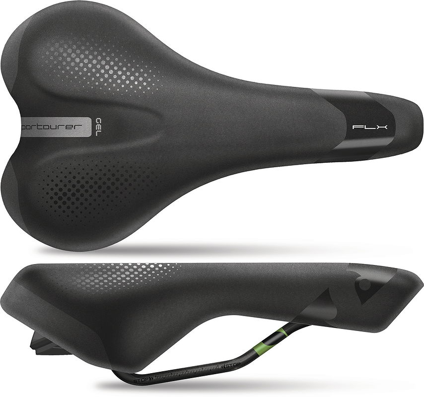 Sportourer Sport Sattel FLX Gel Classic Moderate L270 x B160 mm / 440 g Herren SB-Verpack