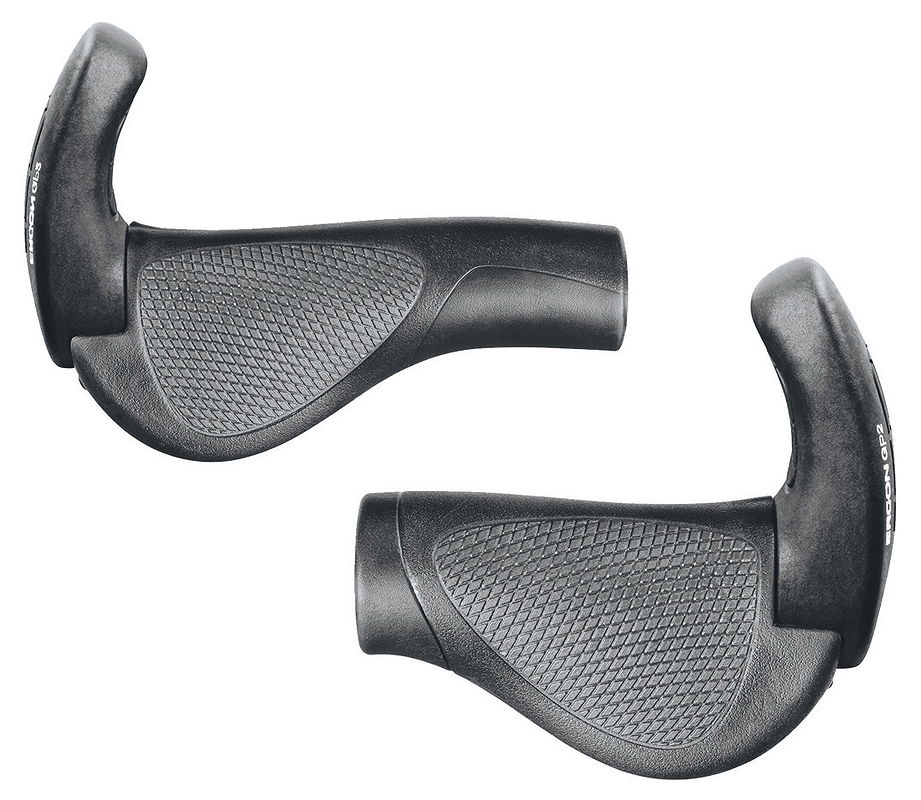 Ergon Lenkergriff GP2-S mit Bar Ends schwarz/grau lang/kurz (Nexus/Rohloff)