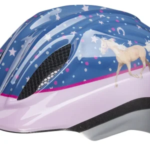 KED Kinderhelm Meggy II Original Pferdefreunde blau/rosa S/M  (49-53 cm)