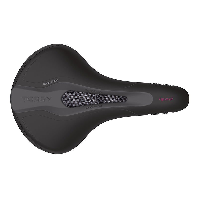 Terry Sport Sattel Figura GT Fitness schwarz L260 x B166 mm / 384 g Damen