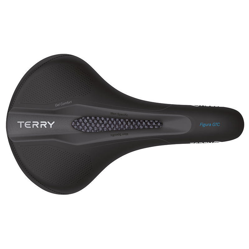 Terry Sport Sattel Figura GTC Max Gel Fitness schwarz L280 x B176 mm / 391 g Herren