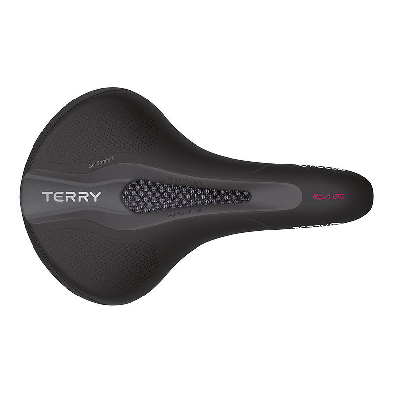 Terry Sport Sattel Figura GTC Max Gel Fitness schwarz L275 x B178 mm / 417 g Damen