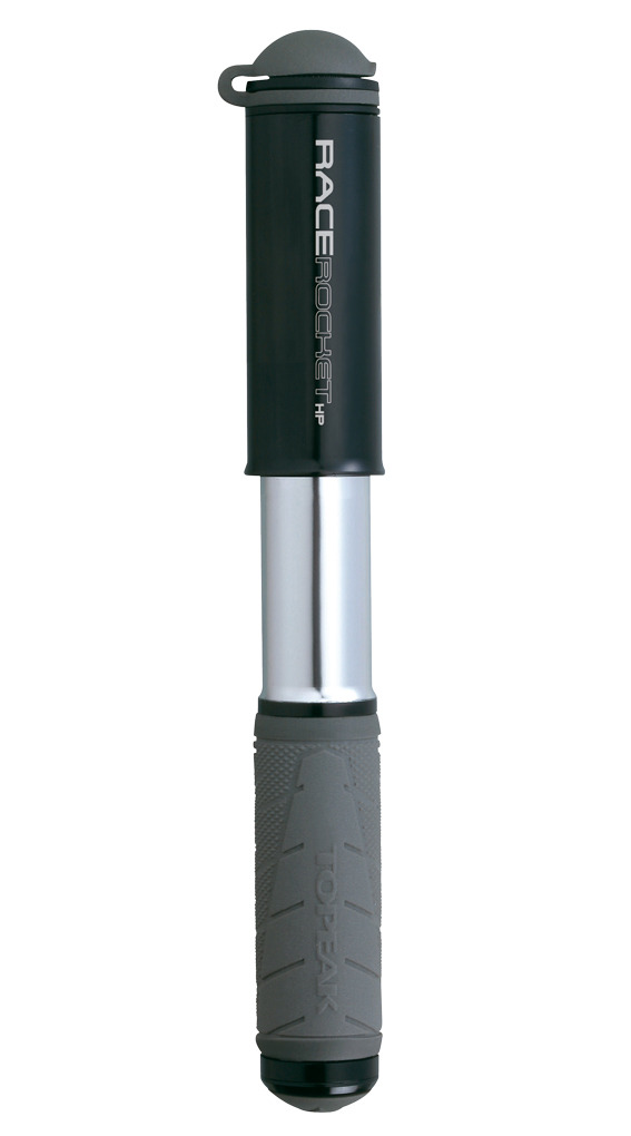 Topeak Minipumpe Race Rocket HP silber/schwarz 11 bar / 160 PSI SB-Verpackung