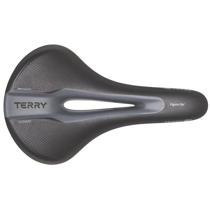 Terry Sport Sattel Figura Gel Max Fitness schwarz L284 x B177 mm / 450 g Herren