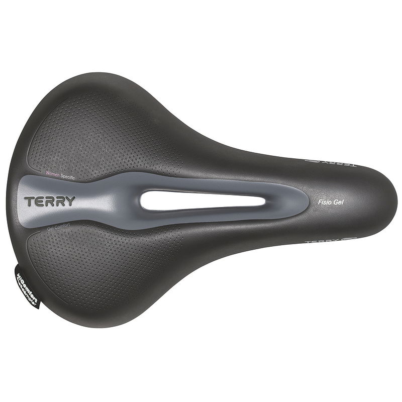 Terry Trekking Sattel Fisio Flex Gel Touring schwarz L265 x B170 mm / 545 g Damen