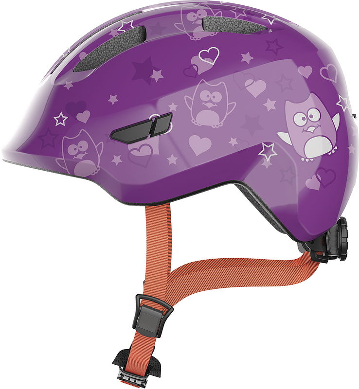 ABUS Kinderhelm Smiley 3.0 purple star S 45 - 50 cm