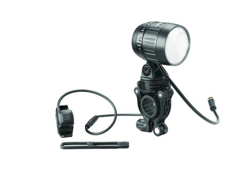 B&M LED-Scheinwerfer Akku LUMOTEC IQ-XM Speed schwarz eloxiert 170 Lux 168/35LA-01