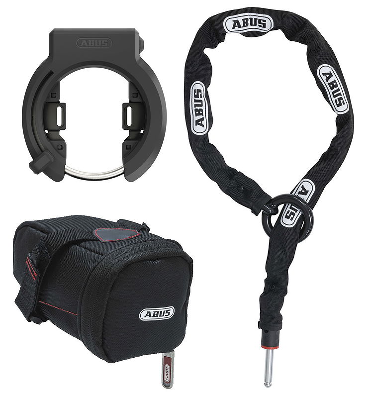 ABUS Rahmenschloss 6950M AM NR BK XPlus 77 mm schwarz + 6KS/85 + ST 5950