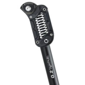 by.schulz Federsattelstütze Parallelogramm G.2 LT extra hart 125-150 kg 31,6 mm schwarz 380 mm