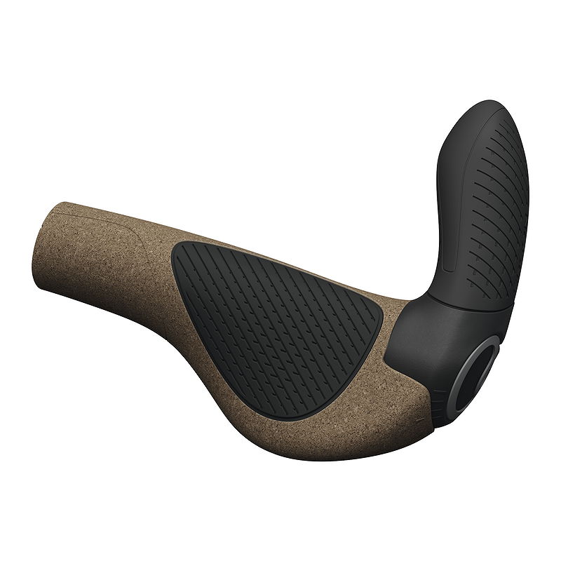 Ergon Lenkergriff GP3-S Evo Bio Kork mit Bar Ends kork/schwarz Small lang/lang regular