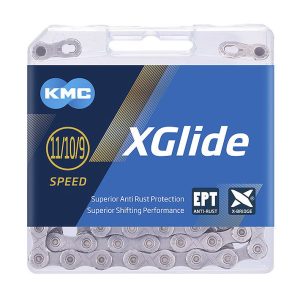 KMC Fahrrad Kette X-Glide EPT 9/10/11-fach grau 118 Glieder, 1/2" x 11/128"
