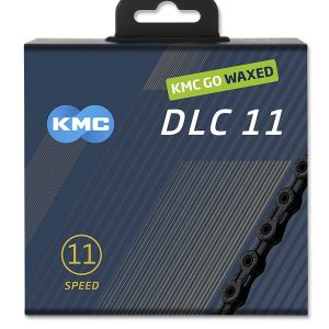 KMC Fahrrad Kette DLC11 WAXED 11-fach schwarz 118 Glieder, 1/2" x 11/128"