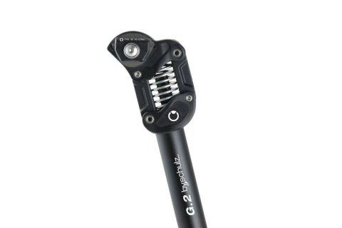 by.schulz Federsattelstütze Parallelogramm G.2 ST extra hart 125-150 kg 34,9 mm schwarz 450 mm