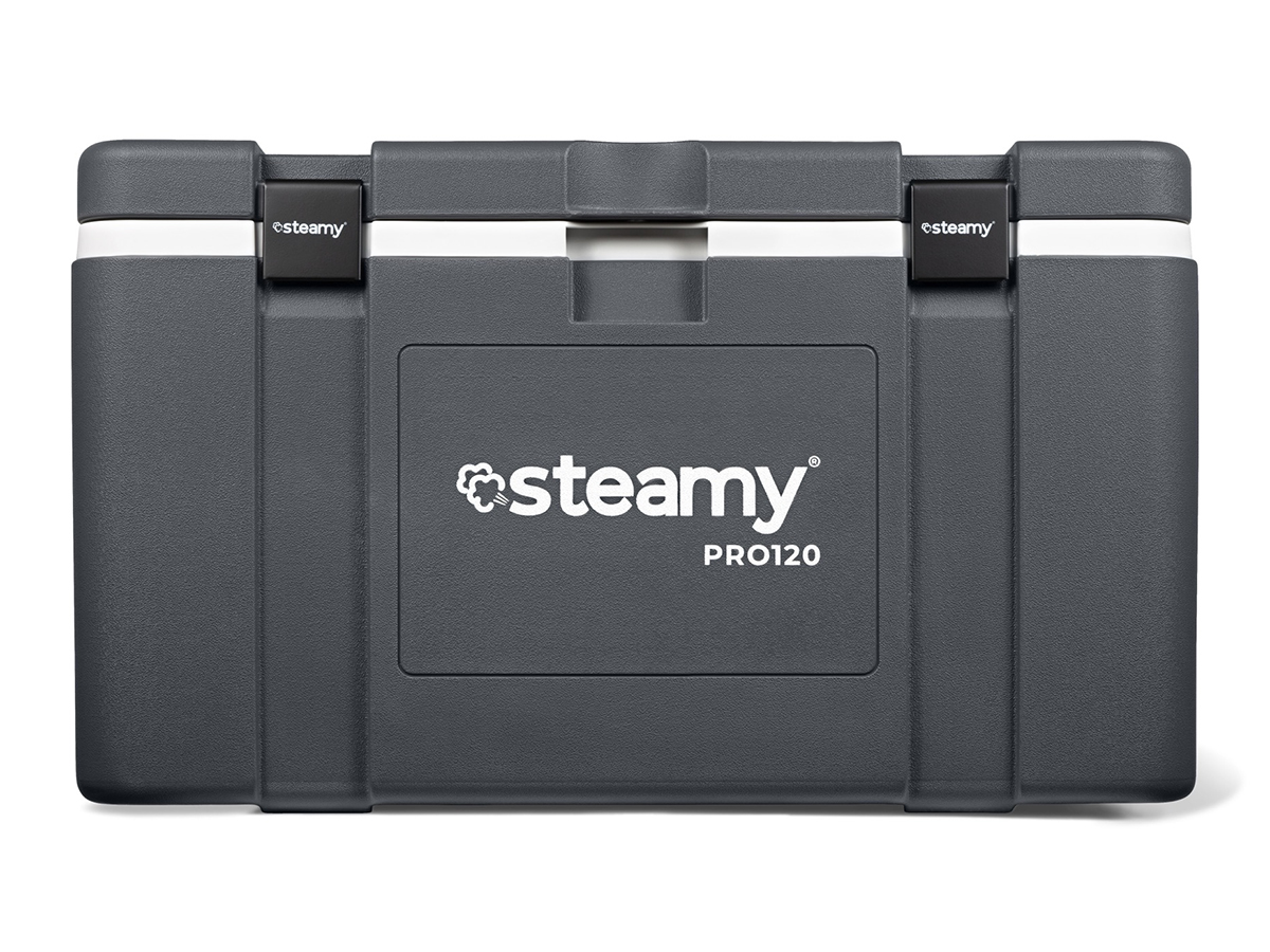 Steamy Pro 120L Kühlbox – Grau