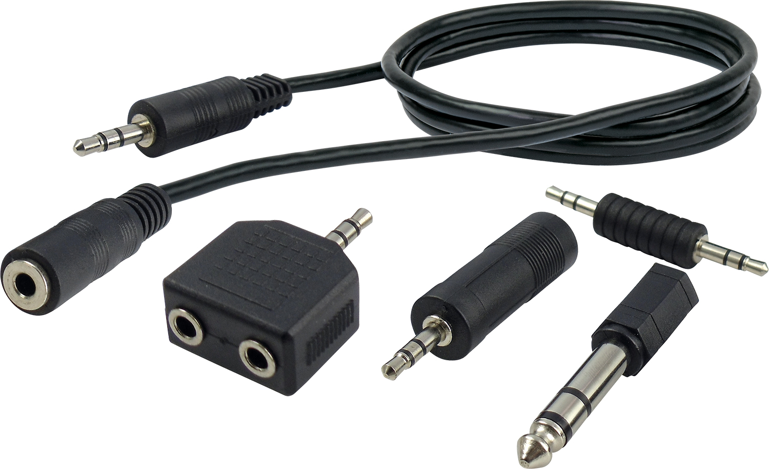 Schwaiger KHASETHQ 5-teilige Audio-Adapter Set