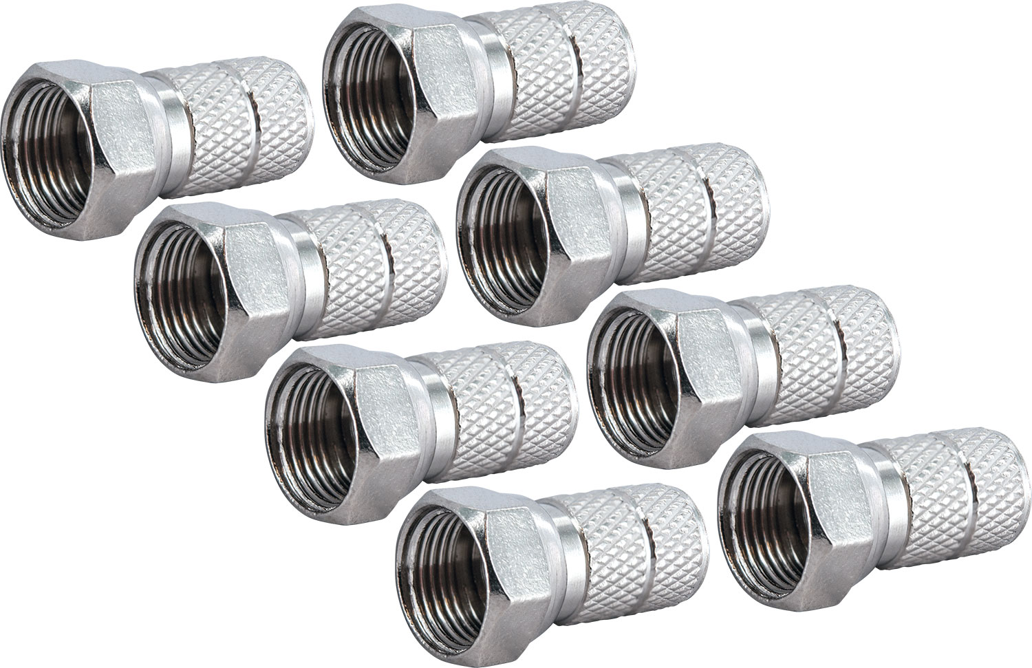 Schwaiger FST6508 6,5 mm Satz von 8 F-Stecker